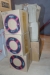 3 boxes Grinding Discs, 125 mm + 3 boxes lamellar, Ø165 mm. Archive image