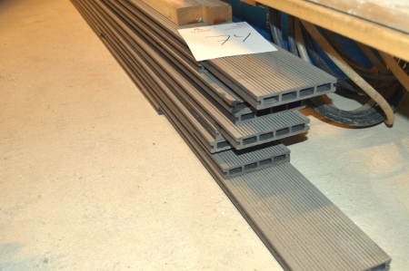 Composite decking, Nordic Click, with a length of 3.6 meters, a total of 10 pcs., Gray