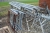 Approximately 12 meters bricklayer scaffolding with extenders, cross bars, trestles and cross members