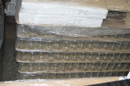 Pallet with bottles of 100 ml
