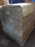 Pallet with cardboard trays, 24 x 33 x 3, glued, approximately 3125 paragraph