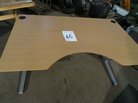 Hæve/Sænke-bord, Mål: 160 X 100 cm.