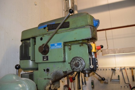 Drill press, Alzmetall. Attached emergency stop