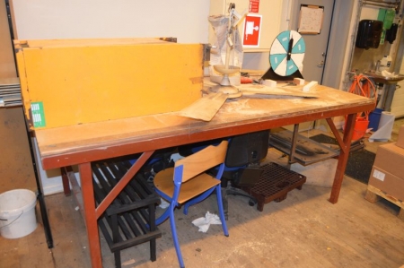 Work table, ca. 240 x 130
