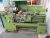 Lathe, Victor 400 x 1000 content in cabinet. Steady rests + beam stop + bed stop, spindle stop, quick change toolposts including 3 toolposts, rollergun, 2 tube guns. Boxes with gear wheels for various threading forms. Toolposts for steel tips. Soft jacks 