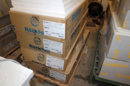 ca. 4 pakker Rockfon Tropic 1200 x 600 x 15 mm + 2 pakker a 1200 x 600 x 20 mm