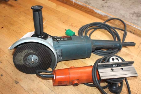Angle grinder, Bosch GWS 18-180 mm + Nitto Kohki Mini Beveler NB-03A