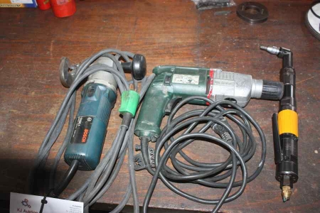 Plate cutter, handheld, Bosch 1.506.1 + power drill, Metabo + air drill