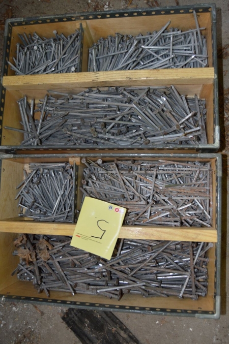 2 boxes assorted galvanized nails