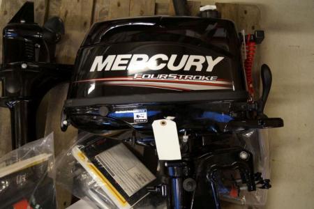 Påhængsmotor Mercury MEF6M. 6 HK, 4-takt motor. Ubrugt. L: 100 cm. Kortbenet.  Kan garantiregistreres hos sælger.