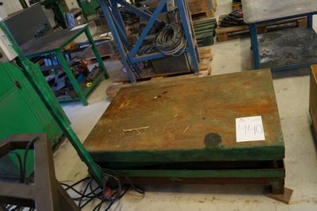 Grøn Løftebord. Transløft, 1000kg