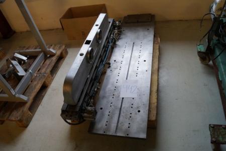 Specialmaskine i rustfri stål med opspændingsbord, 45,0 x 183,0 cm