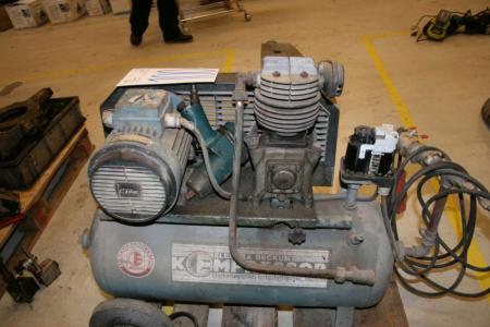 compressor, mrk. Electra Beckum incl. 1 piece. impact wrench - condition unknown