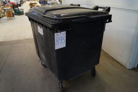 Affalds container med brandbart indhold, ca. 660 L