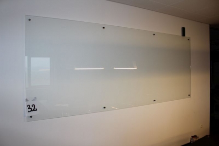 Glass whiteboard, 3000x1200 mm