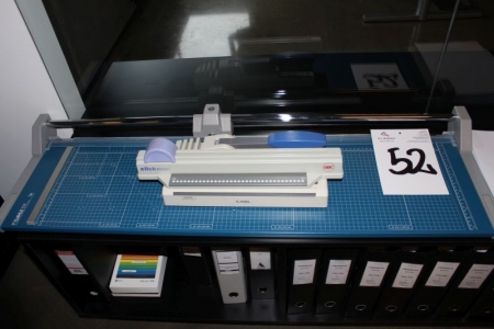 Papierschneidemaschine, Dahle 556 + Box m. Bürobedarf