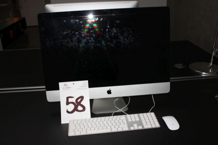Apple pc, serie nr. VM022D9H5RU+ tastatur + mus, PC er nyformateret og med El Capitan styresystem