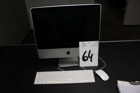Apple pc, serie nr. W89140DG0TF + tastatur + mus, PC er nyformateret og med El Capitan styresystem