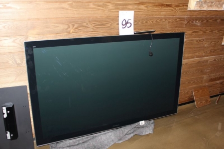 Flat screen TV, Panasonic 65 "Viera TV model TX-P65VT30Y with remote control