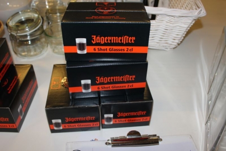 24 pcs. Jägermeister shot glass, 2 cl