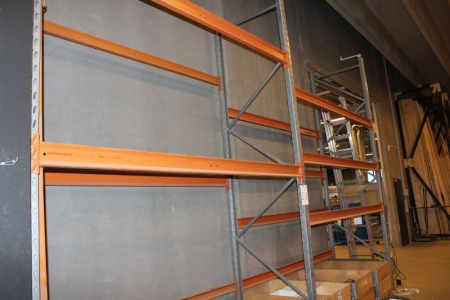 2 subjects pallet rack, 14 beams, height about 4 meters