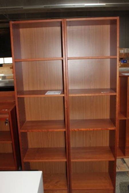 2 pcs. shelves, H 188 cm, W 50 cm, D 30 cm (worn)