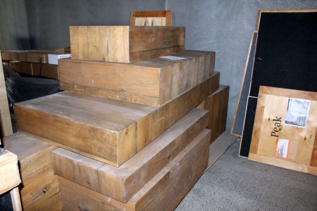 Div. Blocks to store design including the exhibition (in different sizes)