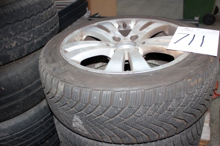 4 tires with rims with 225 / 45R17, 5 hole