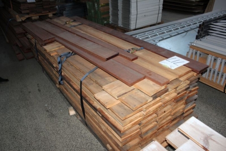 Pallet with planks in hardwood