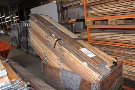 Pallet with pallet collars approximately 43 units