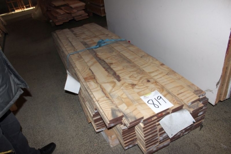 Pallet with barred plates, 2450 x 105 x 20 mm