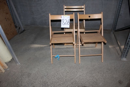 3 pieces. folding chairs