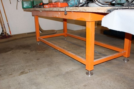 Strong frame to worktable 3300 x 930 x 900 mm loose plate to plate included (Archive photo)