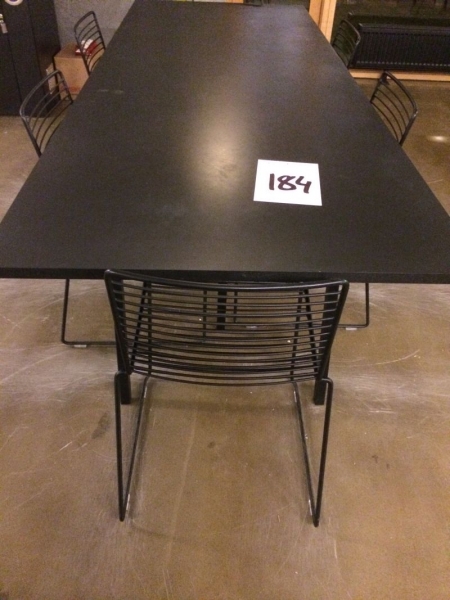 Hay Tisch, 2500 mm x 925 mm + 6-tlg. Hay Stühle