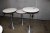 3 pieces. round cafe tables, La Palma. Height adjustable, Ø 60 cm
