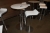 Cafe Table, La Palma + 2. bar stools, La Palma, (Cafe table can be adjusted manually)