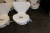 4 pcs. Fritz Hansen 7`er chairs, white