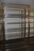 3 pieces. steel shelving, Tubo, including 1 m section. hangers + 2 sections m. shelves, H 220 cm, W 120 cm, D: 45 cm