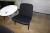 Around Fritz Hansen table, Ø 75 cm + 2 chairs w. Black fabric, storm from Hurup furniture factory