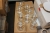 Palle m. Oil lamps / vases + 4 bottles of champagne + dressing up box