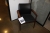Chair m. Black leather (Kirkegaard?)
