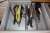 Large cutting board + tray and knife holder EGO + div. Kitchen utensils in 2 drawers