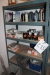 1 fags steel bookcase with content