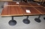 2 tables 70x70 cm, Zeta with cast iron base (may have slight damage)