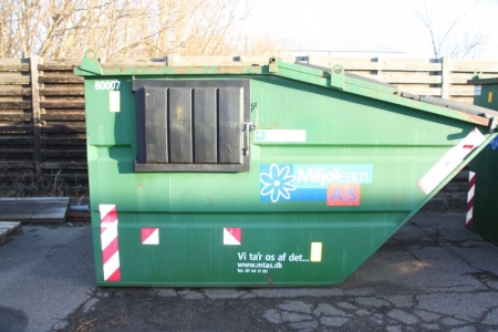 Waste Container, Micodan Midi container type II. 6 m2. Year 2001.