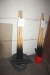 12 x billiard cues with wall support. A cue stick without dut