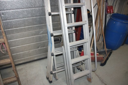 Multi Ladder + ladder with hand rail