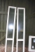 2 x Holzfenster, weiß, zweiteilige. Breite x Höhe x karmbredde, ca. 35 x 212 x 11,5 cm