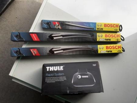 New Thule roof rack system (minus hangers) + ass. new wiper blades
