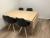 Wegner spisebord i massiv bøg L: 137 cm. b: 90 cm. 2 x tillægsplader a 48 cm. , dvs. fuld længde på 233 cm. (stole medfølger ikke)